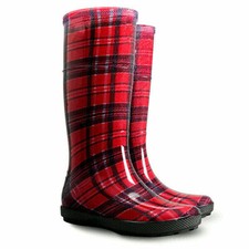 Ladies Wellies Red Grille