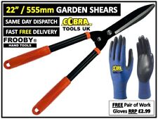 22'' CARBON STEEL BLADE SHEARS HEDGE GRASS SHRUB GARDEN BUSHES GRIP HANDLE 23-76