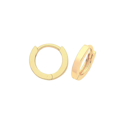 Hinged earrings 9ct - earrings, yellow