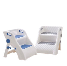 Kids Step Stool for Bathroom Kitchen Toilet Potty Training Non-Slip Pedal Handle