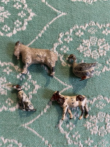 Vintage lead animal goat - animal,
