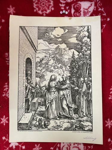 Rare art print genuine - art,