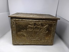 Vintage Embossed Brass & Metal