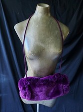 Purple Faux Fur Winter Muff Hand Warmer