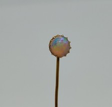 Antique 14K Round Opal Pronged