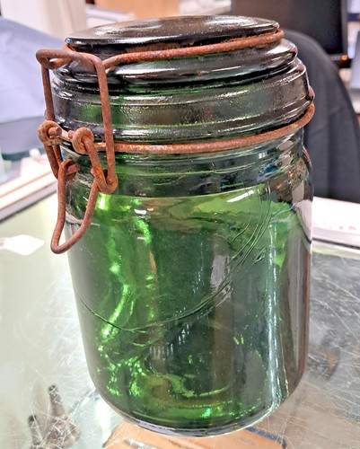 Vintage green glass - vintage,