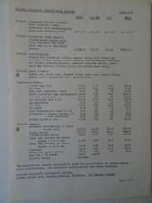 RICHARD HOLDSWORTH CONVERSIONS TRANSIT MOTOR CARAVAN PRICE LIST APRIL 1977
