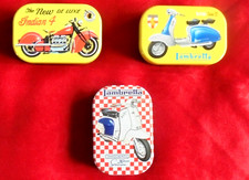 Lambretta  Scooter Indian Motorbike Tin Box Set of 9 Any Combination