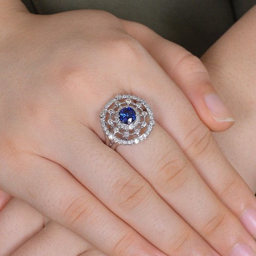 Natural tanzanite 6x6 ring - natural,