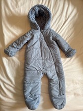 Snowsuit 6-9 Months, Blue, Great Condition, Boys Or Girls, Waterproof And Warm