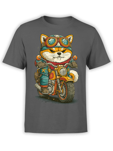 Road rebel shiba - t-shirt, |