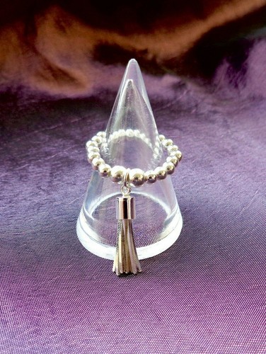 925 sterling silver tassel - silver,