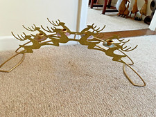 Chrismas gold sparkly big candle sticks holder L25'' H9''