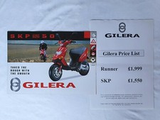 Gilera SKP 50 Scooter Brochure + Price List [1990s] - FREE POSTAGE