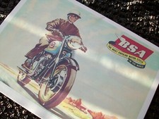 BSA 1958 MOTORCYCLE SALES