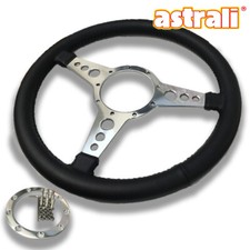 Astrali Leather 14 inch  Steering Wheel Compatible with Moto-Lita Boss . 