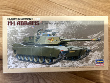 Hasegawa 1:72 M.1 Abrams Tank model kit, Army In Action series, sealed bags