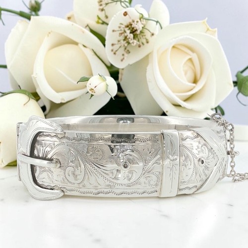 Vintage sterling silver buckle - vintage,
