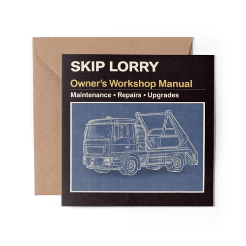 Skip lorry greeting - 1,