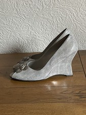 Ladies silver Pavacini wedge