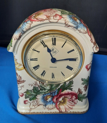 Vintage porcelain mantel clock - vintage,
