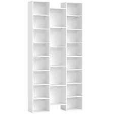 HOMCOM Tall Bookshelf with 21