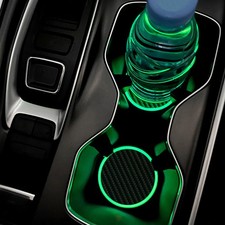 2x Glowing LED Car Cup Holder