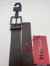 HUGO BOSS Men Brown Leather