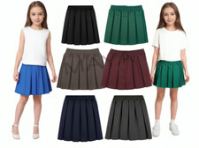 Girls  Box Pleated Elasticated