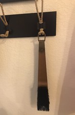 Vintage  Rosenfeld Suit & Hat Brush Lint Brush Patent Leather Brass