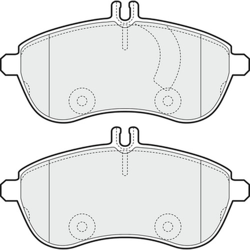 Brake pads set for mercedes - for,