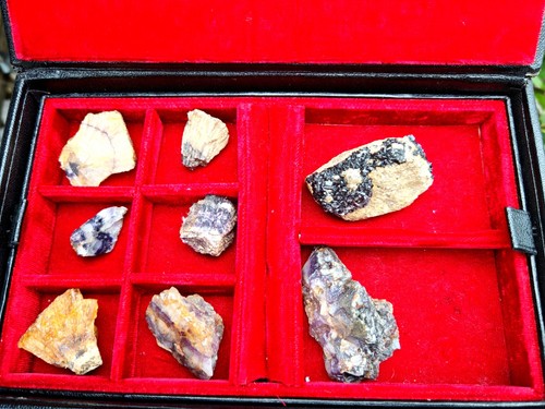 Blue john fluorite vintage - fluorite,