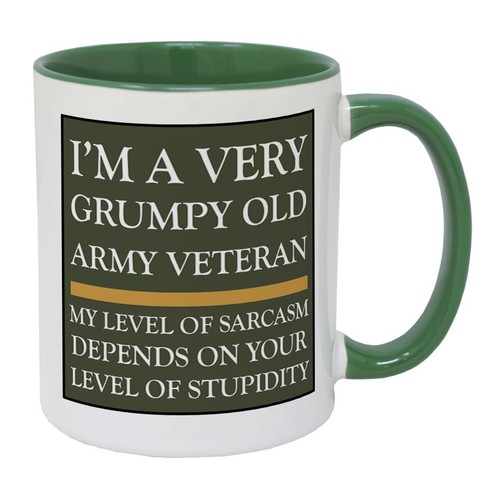 Grumpy old army veteran - old,