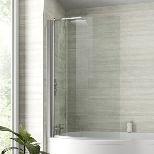 Curved bath shower screen - curved,