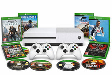 White xbox one console - white,