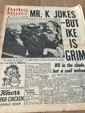 1959 Mirror -President Eisenhower. Vince Taylor. Jayne Mansfield,June Cunningham