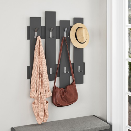 Wall mounted wave hanger with - wall,