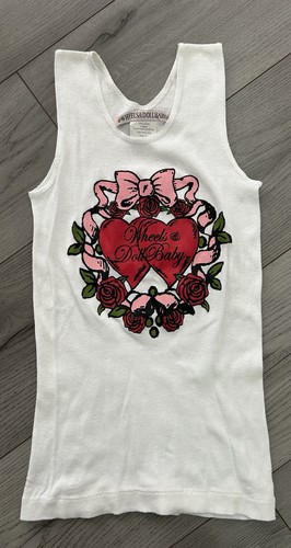 Vintage wheels dollbaby vest - wheels,