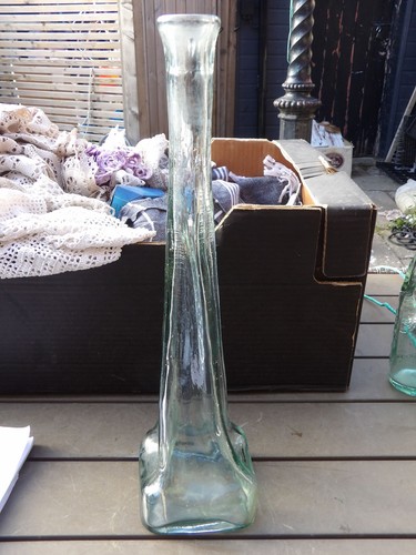 Vintage long neck glass stem