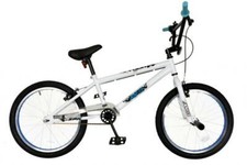 XN Kids Freestyle BMX Bike Boys Unisex 20" Wheel Junior Bicycle White XN-13-20