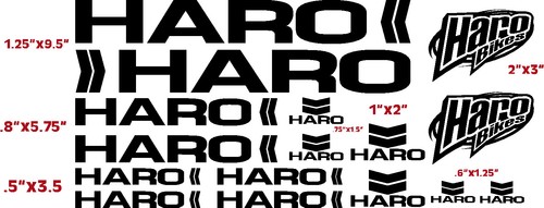 Haro bicycle vinyl cut - ,