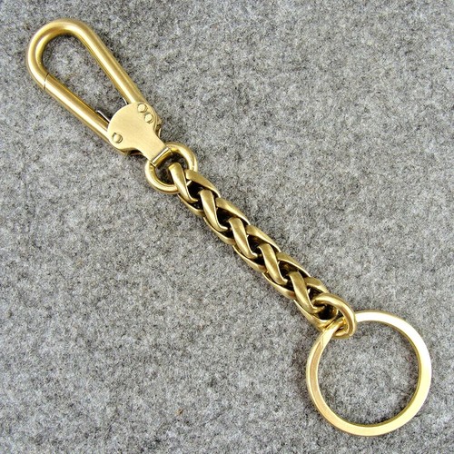 Brass key ring - key, chain