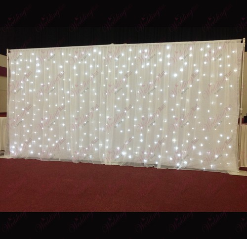 White led starlight curtain - white,
