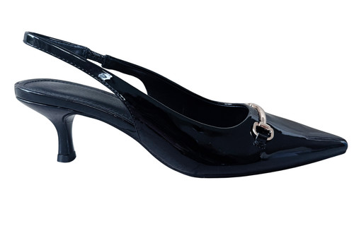 Truffle black patent gold bar - truffle,