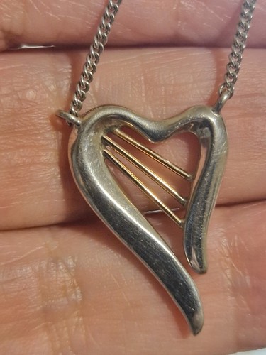 Clogau gold and silver harp - gold,