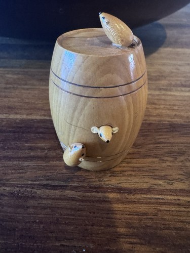 Vintage wooden barrel - wooden, with