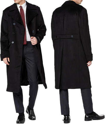 Men black long - men, coat