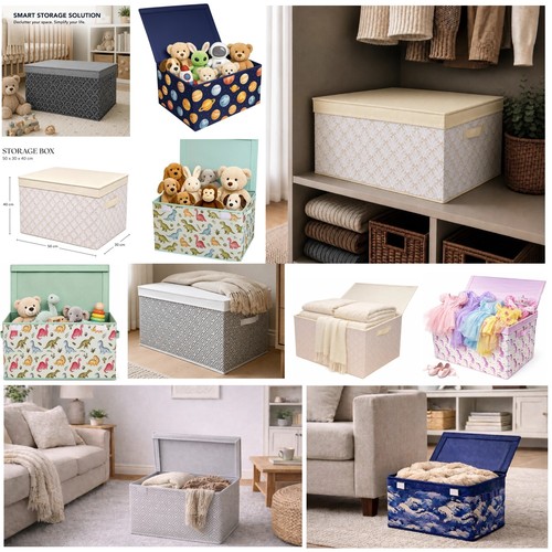 Large collapsible storage box - collapsible,