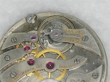 VERY RARE 39MM TOUCHON 17 JEWEL NICKEL 2.5MM TH. POCKET WATCH MOVEMENT, RUNNING!