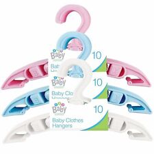 10 Baby Toddler Strong Hanger Kids Coat Plastics Nursery Wardrobe